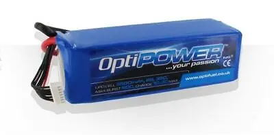 OptiPower Lipo Battery 3000mAh 6S 30C : OPR30006S • £47.99