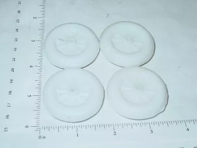 4 Wyandotte White Rubber Simulated Spoke Wheel/Tire Toy Parts WYP-010W-4 • $25