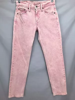 LEVIS 511 Slim Mens 28x30 Pink Light Wash Jeans (tag29x30) • $23.77