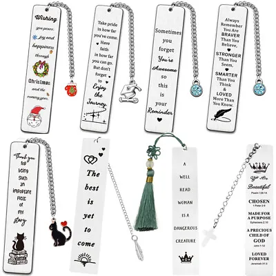 NEW Bookmark Birthday Christmas Gift For Her Teachers Mum Dad Daughter Book Clip • £3.59