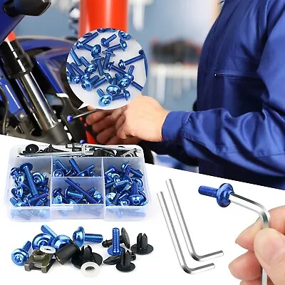 Complete Fairing Bolts Kit Nuts Screws For Kawasaki ZX-11C ZX-11D ZX-6D ZX-6E US • $21.49