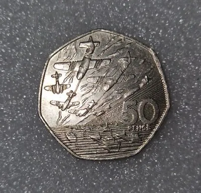 1994 50p Coin Rare D Day Landing Old Large Style Fifty Pence Battle Of Britain  • £3