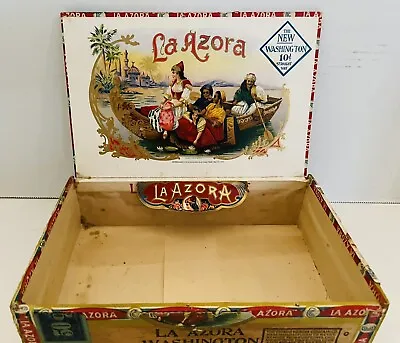 Vintage La Azora Habana 1926 Cigar Box • $39