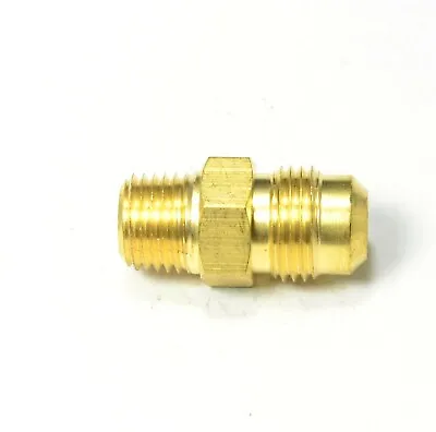 3/8 Male Flare Sae 45 To 1/4 Male Npt Straight Adapter Fitting LNG Gas Propane • $6.95
