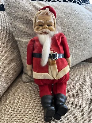 Antique German Rubber Face Santa 13” - Excellent • $24.99