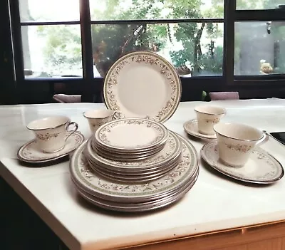 Vintage 19 Piece Lenox FRESH MEADOW Full Dinnerware Set NICE Missing 1 Saucer • $169