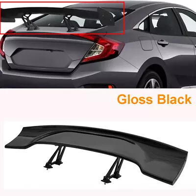 Universal 57''For Honda Acura JDM GT Gloss Black Trunk Spoiler Rear Adjustable • $117.39