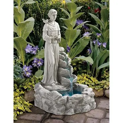 Design Toscano Nature's Blessed Prayer St. Francis Sculptural Fountain • $267.90