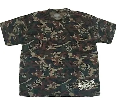 MMA Elite Men's Green Camo Camouflage T Shirt Size XL  • $8.54