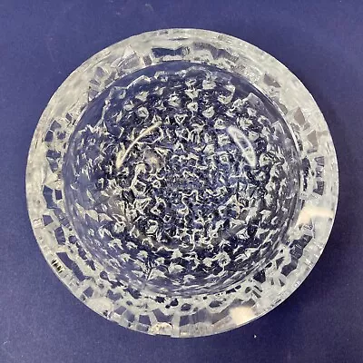 Antique Verlys Crystal Cracked Ice Bowl Made In France • $195