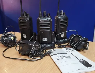 ICOM IC-F4102D Radio Set Of 3 (no Display) Handheld Radio Handsets • £185