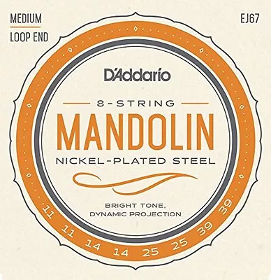 D'Addario EJ67 Nickel Mandolin Strings • $11.99