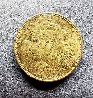 Switzerland 1915 10 Ten Francs Gold Coin  • $370