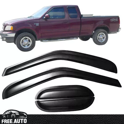 For 97-03 Ford F150 F250 Extended Cab Window Visor Rain Deflector Guard 4PCS Set • $27.86