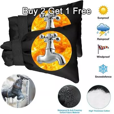 Waterproof Tap Cover Outside Insulation Frost Protector Easy Fit Tap Jacket UK • £2.95