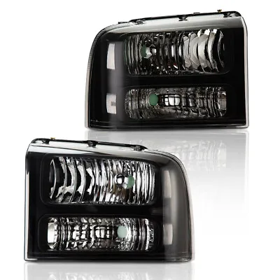 Headlights Fit For 2005-2007 Ford F250 F350 F450 F550 Super Duty Headlamps  • $71.83