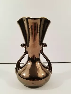 Vintage Metallic Gold Redwing Pottery USA 505 8  Tall Vase • $60