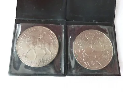 Queen Elizabeth II 1977 Coins  X 2 In Midland Bank Pouch • £20