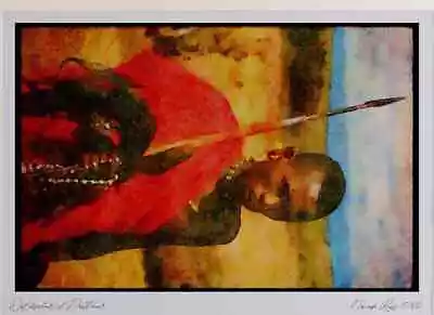 Kenya Africa 253000 Young Masai Warrior Ltd Ed A3 Watercolour Print • £25.99