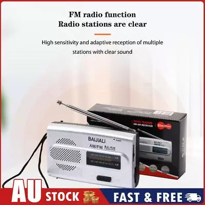 Digital Vintage FM Radio Built-In Speaker Handheld Two-band Radio For Old People • $16.39