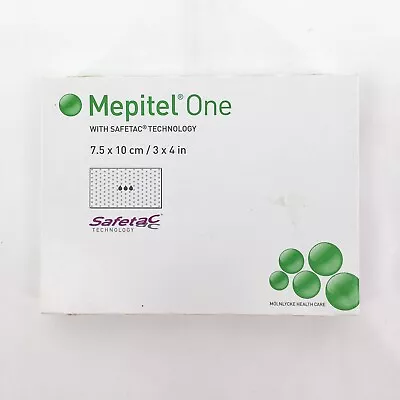 MEPITEL ONE 3 X 4 Scar Wound Silicone Foam Dressing Safetac 10 Pc Box EXP 2019 • $29.99