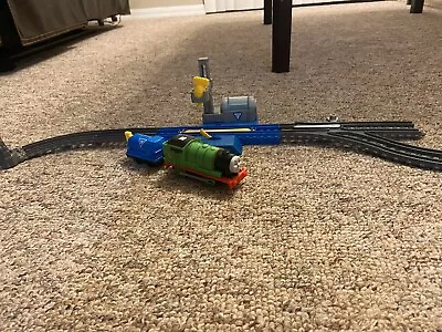 Thomas Trackmaster Fill Up Pit Stop W/ Steam Percy And Tanker • $35