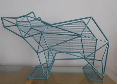 £10 • Buy Ben De Lissi Metal Wire Polar Bear Magazine Rack