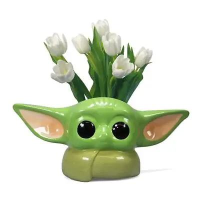 £22.95 • Buy Official Star Wars The Child Baby Yoda Wall Flower Vase Ornament Planter *