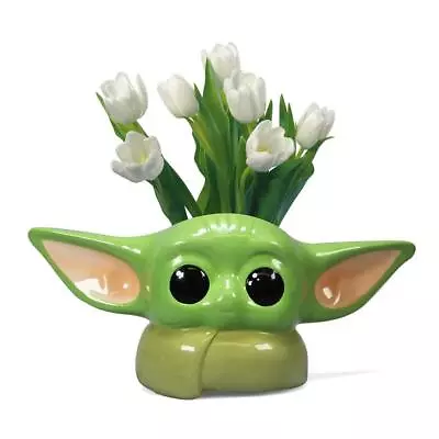 Official Star Wars The Child Baby Yoda Wall Flower Vase Ornament Planter * • £22.95