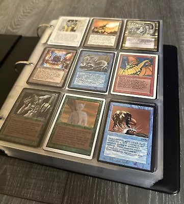 Huge Vintage Magic The Gathering Binder Collection ABU Alpha MTG 1160+ Cards Lot • $97