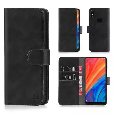 32nd Essential - PU Leather Book Wallet Flip Case Cover For Xiaomi Mi Mix 2S • £7.99