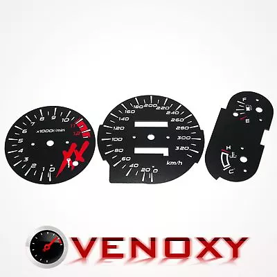 $44.99 • Buy Honda CBR 1100 XX Blackbird 1996-2000 HISS KM/H Aftermarket Black Gauge Faces