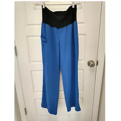 Ave Maternity Scrub Bottoms. Small. Blue. • $17