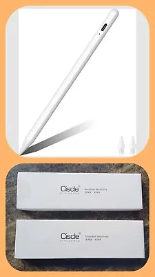 2 X Pen Compatible For IPad 2018-2023 Tilt Sensitivity Magenetic Attach Stylus • £20