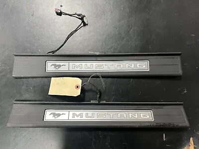 2015-2022 Ford Mustang GT Door Sill Scuff Plates Trim Panels Lighted Set 215 • $39.99