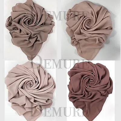 £3.95 • Buy Hijab Scarf Chiffon Elegant High Quality Sarong Shawl Wrap Plain Maxi