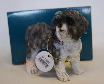 £7.99 • Buy Shih Tzu Ornament Figure Figurine Model Gift Grey/White 11609