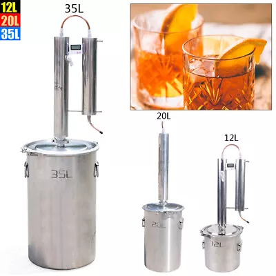 12L/20L/35L Alcohol Distiller Brewing Kit Moonshine Still Stainless Wine Boiler • $155