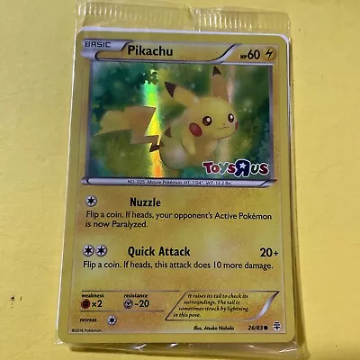 SEALED Pokemon TCG  Pikachu - 26/83 Toys R Us Stamped Holo Promo • $33.69