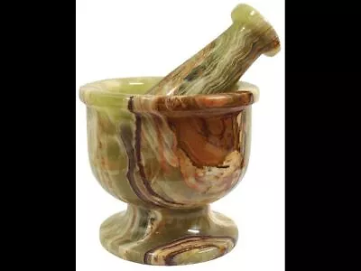 Banded Onyx Mortar And Pestal - 4   • $40.16