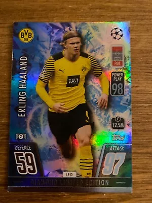 Match Attax 21/22 Erling Haaland Diamond Limited Edition LE D • £0.99