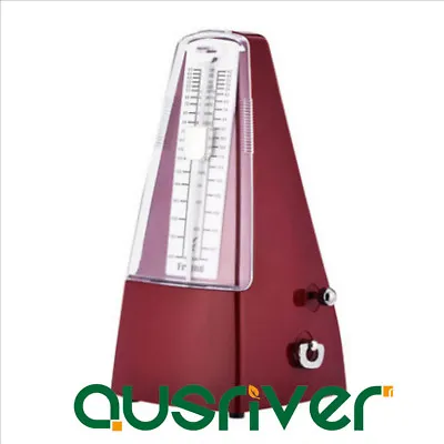 Retro Red Wind Up Mechanical Metronome Beat Tempo Music Guitar Piano Tempo Timer • $52.99