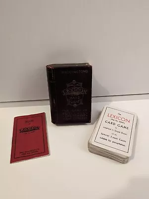 1930’s Vintage Waddington’s Lexicon Card Game • £7.99