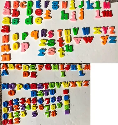 LARGE Lot Over 130 Random Vintage Plastic Refrigerator Magnetic Alphabet Letters • $17.95