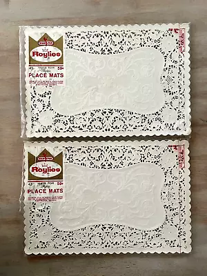 Vintage Roylies Lace Paper Doilies Placemats Centerpiece Art Crafts Junk Journal • $20