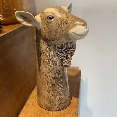 Quail Ceramic Rare Goat Vase New 26cm Tall Final Price • £62