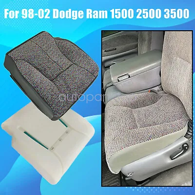 Driver Bottom Seat Cover & Foam Cushion For 98-02 Dodge Ram 1500 2500 3500 • $47.09