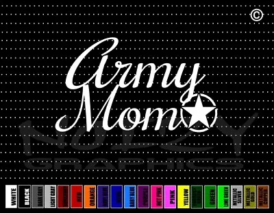 Army Mom #3 Military Proud Family Cute Dad Car Decal Window Vinyl Sticker • $4.99