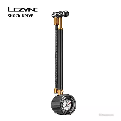 Lezyne SHOCK DRIVE MTB Suspension Fork/Shock Hand Pump : BLACK • $54.99