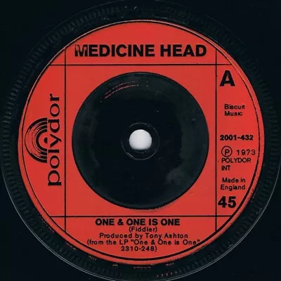 Medicine Head  - One & One Is One (7  Single Inj) • £8.49